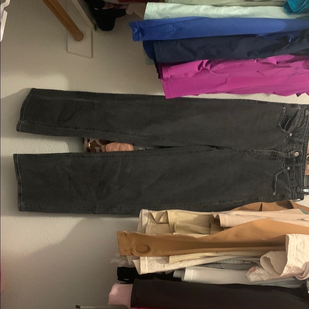 Dark Gray Denim Jeans